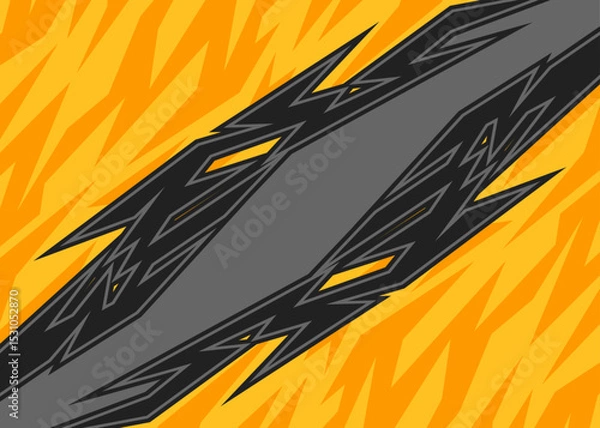 Obraz Abstract background with geometric spike arrow line pattern and with some copy space area