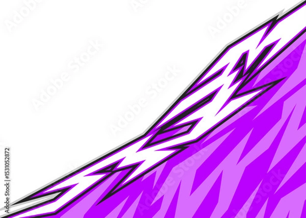 Fototapeta Abstract background with geometric spike arrow line pattern and with some copy space area