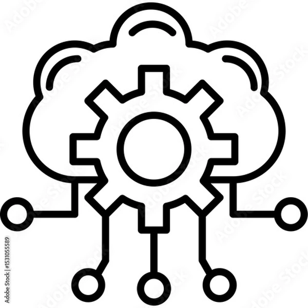 Obraz Cloud Orchestration Icon