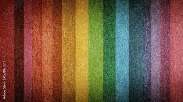 Fototapeta rainbow stripe background with textured grain effect, retro mood