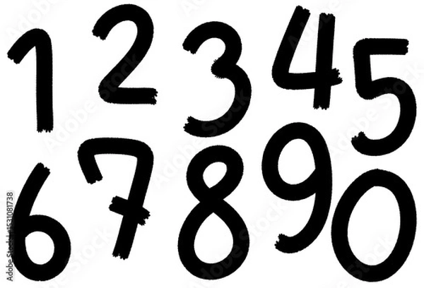 Fototapeta number