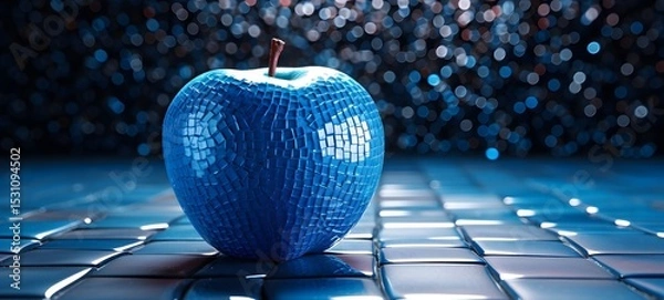 Obraz apple in Delfts Blauw, ai generative