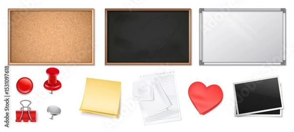 Obraz Vision Board Realistic Original set