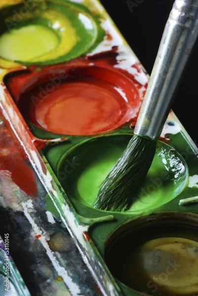 Fototapeta Brush drawing.