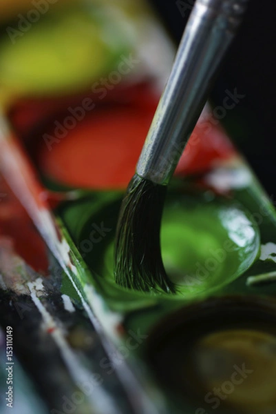 Fototapeta Brush drawing.