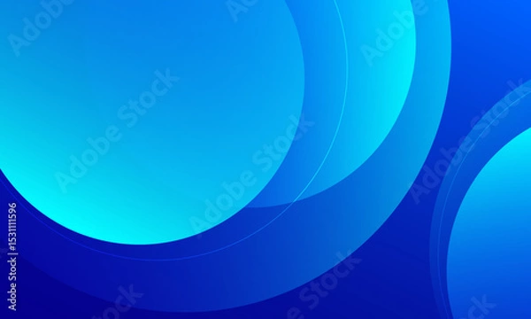 Fototapeta Blue abstract background with circles. Eps10 vector