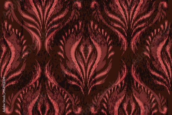 Fototapeta abstract motifs or damask motifs for fabric backgrounds, covers, wallpaper, etc.