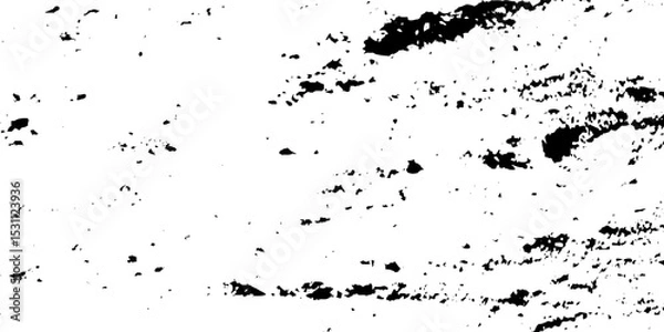 Fototapeta Black grunge abstract dirty background. Dust and scratches on a white background. Distressed Rough Black cracked wall slate texture wall grunge backdrop rough background.