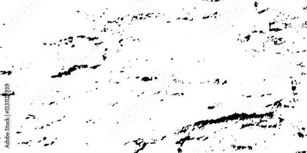 Fototapeta Black grunge abstract dirty background. Dust and scratches on a white background. Distressed Rough Black cracked wall slate texture wall grunge backdrop rough background.