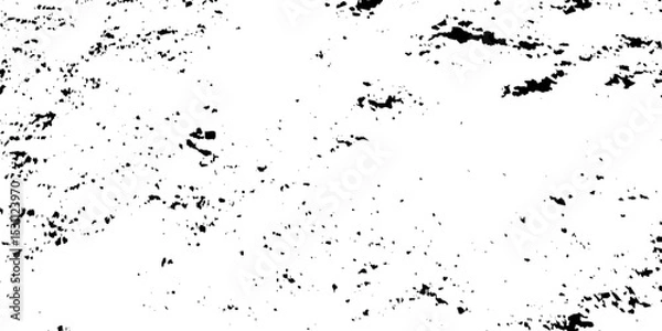 Fototapeta Black grunge abstract dirty background. Dust and scratches on a white background. Distressed Rough Black cracked wall slate texture wall grunge backdrop rough background.
