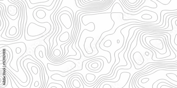 Fototapeta Topographic map lines contour background. Grid geographic relief topographic map pattern background vector. Vector seamless background topography stylized height of the lines map.	