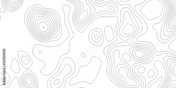 Fototapeta Topographic map lines contour background. Grid geographic relief topographic map pattern background vector. Vector seamless background topography stylized height of the lines map.	