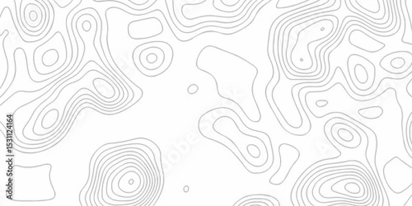 Obraz Topographic map lines contour background. Grid geographic relief topographic map pattern background vector. Vector seamless background topography stylized height of the lines map.	