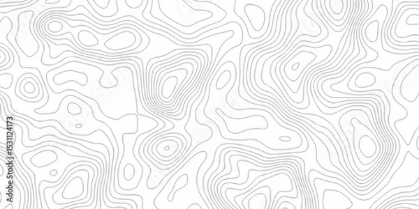 Fototapeta Topographic map lines contour background. Grid geographic relief topographic map pattern background vector. Vector seamless background topography stylized height of the lines map.	