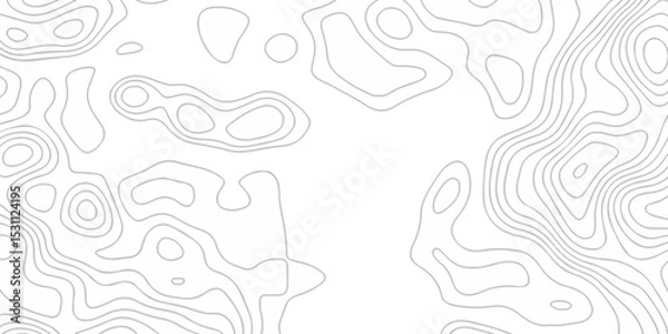 Fototapeta Topographic map lines contour background. Grid geographic relief topographic map pattern background vector. Vector seamless background topography stylized height of the lines map.	