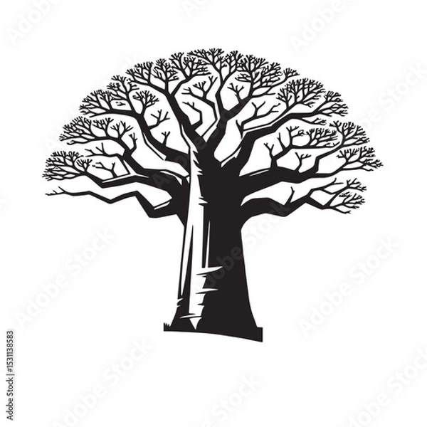 Obraz Baobab Tree Svg