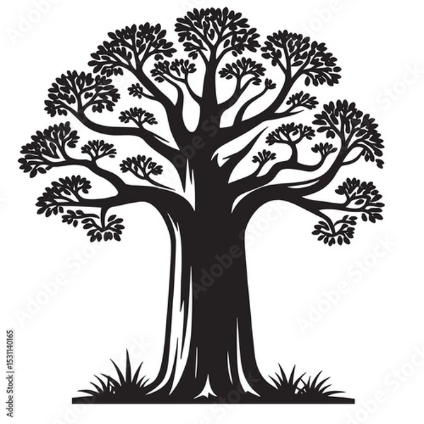 Obraz Baobab Tree Svg