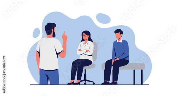 Fototapeta Workplace Conflict Resolution Effective Communication Conflict Management and Resolution Coaching and Mediation Services