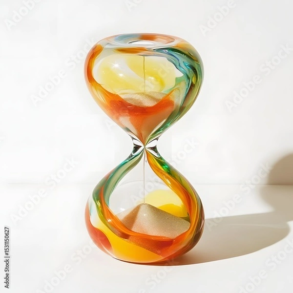 Obraz Hourglass on white background