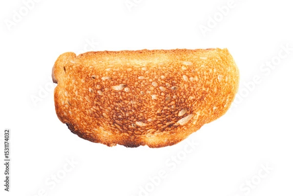 Obraz Toasted bread isolated on white