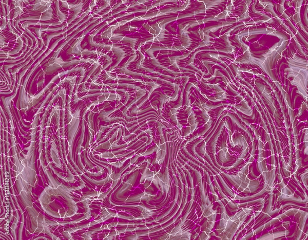 Fototapeta Abstract Pink Swirl Marble Texture with Cracks