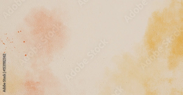 Fototapeta Abstract watercolor art background template. beige and brown watercolor backdrop empty space for text, banner, presentation or product display graphic design