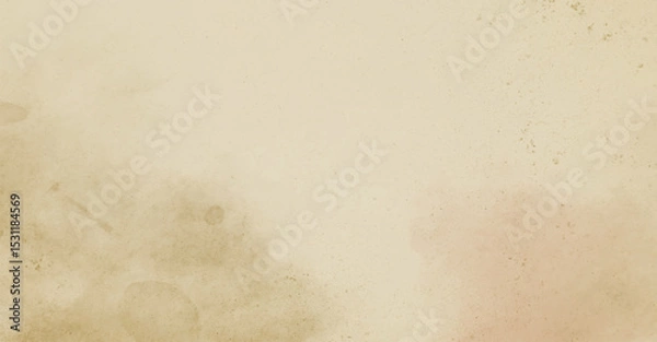 Fototapeta Abstract watercolor art background template. beige and brown watercolor backdrop empty space for text, banner, presentation or product display graphic design