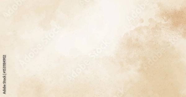 Fototapeta Abstract watercolor art background template. beige and brown watercolor backdrop empty space for text, banner, presentation or product display graphic design