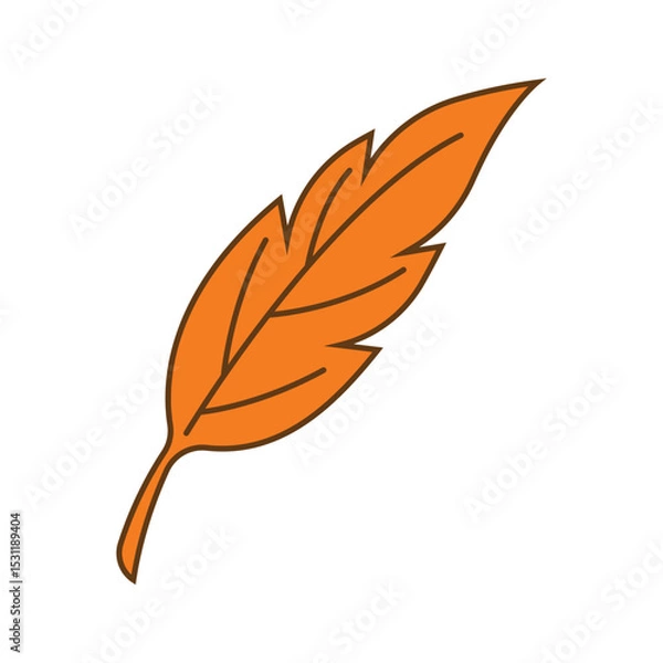 Obraz Autumn Maple symbol icon
