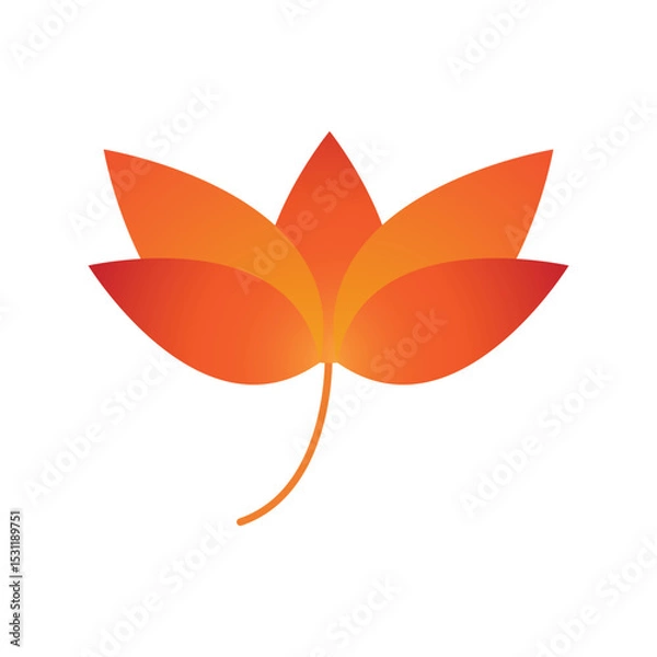 Obraz Autumn Maple symbol icon