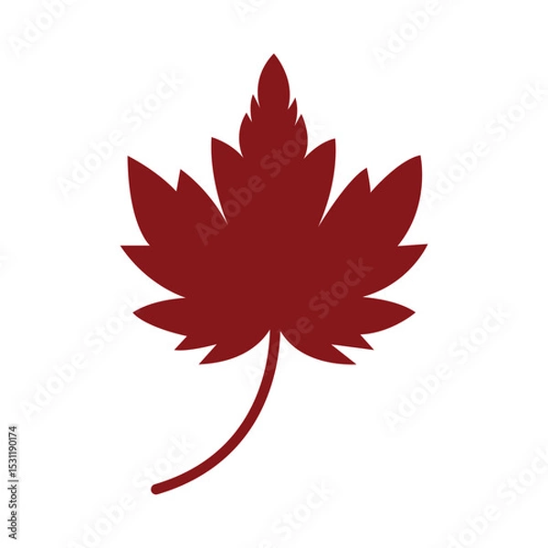 Obraz Autumn Maple symbol icon