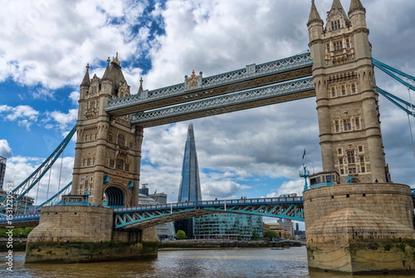 Obraz Tower Bridge and the Shard in Central London, UK