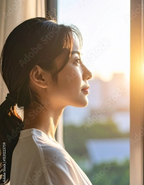 Fototapeta Soft Light Portrait by the Window