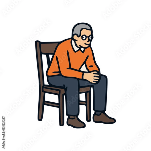 Fototapeta Chair icon pack vector illustration for home and workspace, editable furniture symbol for room styling, flat seat element for interior design use, graphic set for digital decor