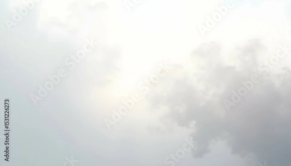 Fototapeta Grey Cumulus Clouds in Overcast Sky Atmosphere