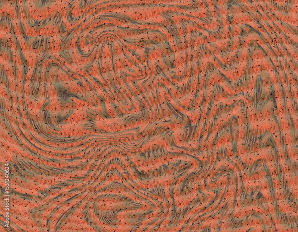 Fototapeta Abstract Swirling Coral and Gray Texture
