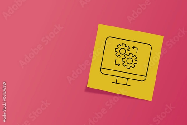 Fototapeta to fix. setting. fix the problems. the hexagon icon. banner for web. photo. icons. an icon with black lines. work. technologies.