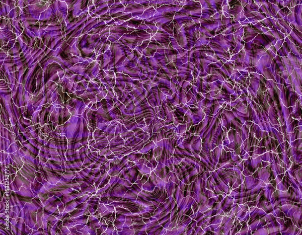 Fototapeta Abstract Purple Swirl Crackle Texture Background