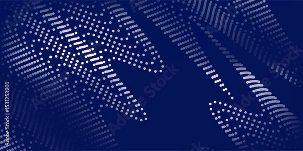 Fototapeta Blue background abstract with line waves and gradient variation. Suitable for user interface bakcground websites art simple