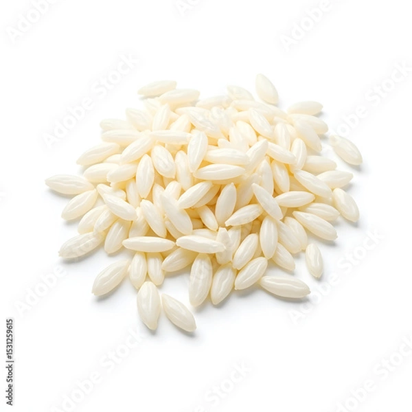 Obraz rice on white background creating AI
