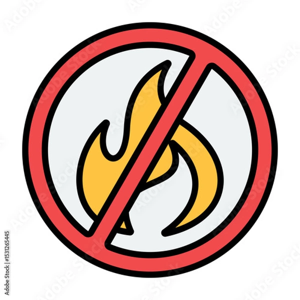 Obraz No Fire Icon.