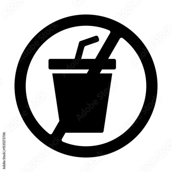 Obraz No Drink Icon.