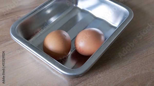 Obraz oeufs dans un plat