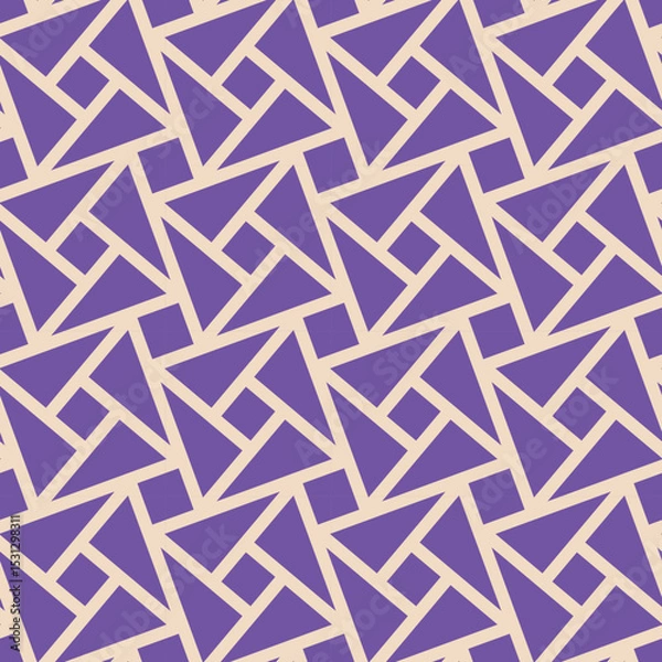 Fototapeta Angular Chevron Zigzag Maze Seamless Pattern -vector eps8