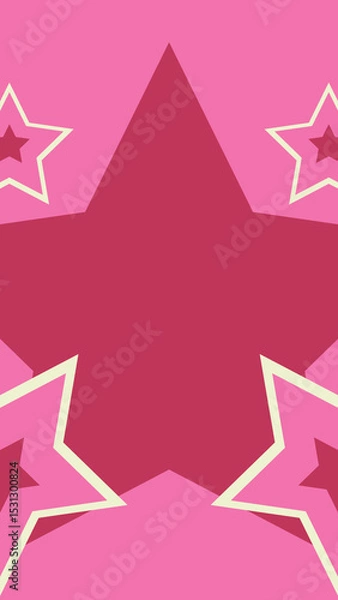 Obraz Stars Flat Shapes 5 Styles Vertical Transitions 2 MOGRT 381
