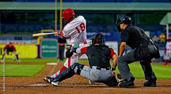 Obraz #18 catcher and baseball umpire