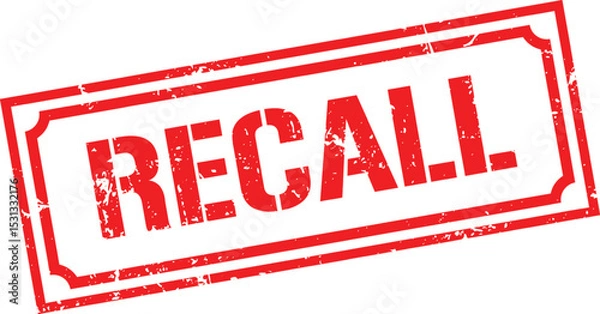 Fototapeta Recall stamp