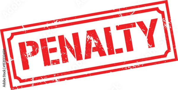 Obraz Grunge stamp penalty