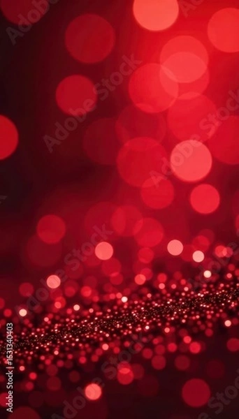 Obraz Dazzling red glitter, vibrant festive sparkle , wallpaper, glitter texture, sparkly