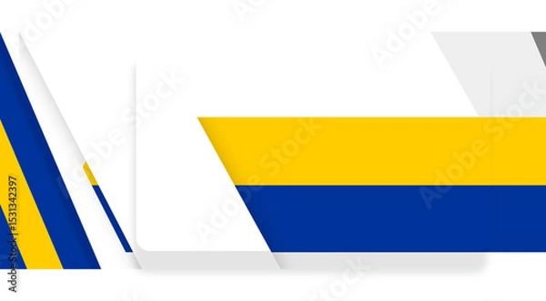 Fototapeta creative abstract European Union flag colors background design. diagonal EU style colors
